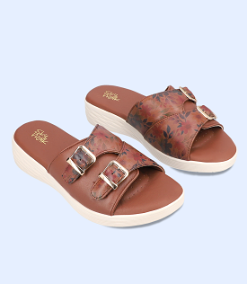 BW7660 Brown Women Comfort Slipper.