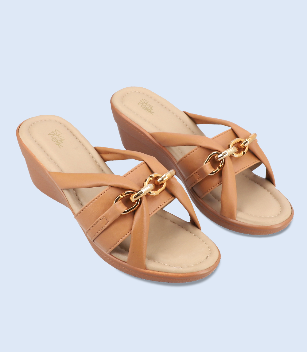 BW7680-TAN-Women's Comfort Slipper