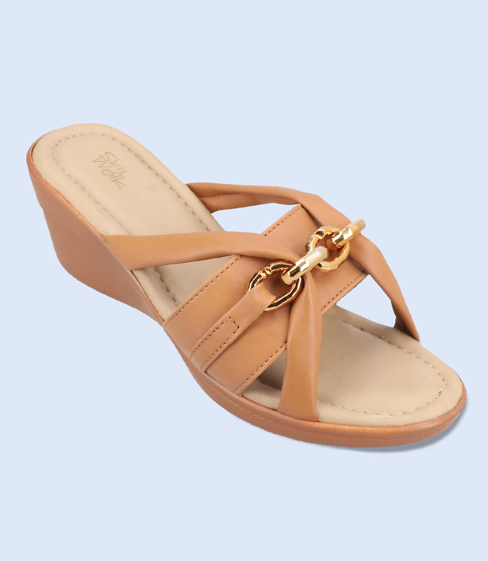 BW7680-TAN-Women's Comfort Slipper