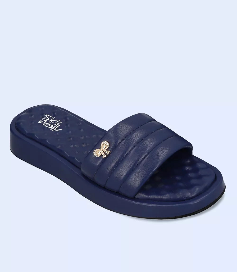 BW8031 Navy Women's Comfort Slipper