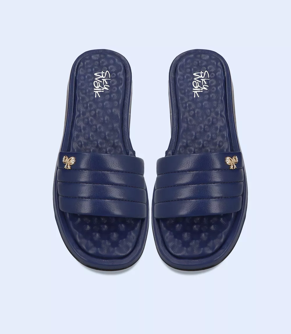 BW8031 Navy Women's Comfort Slipper