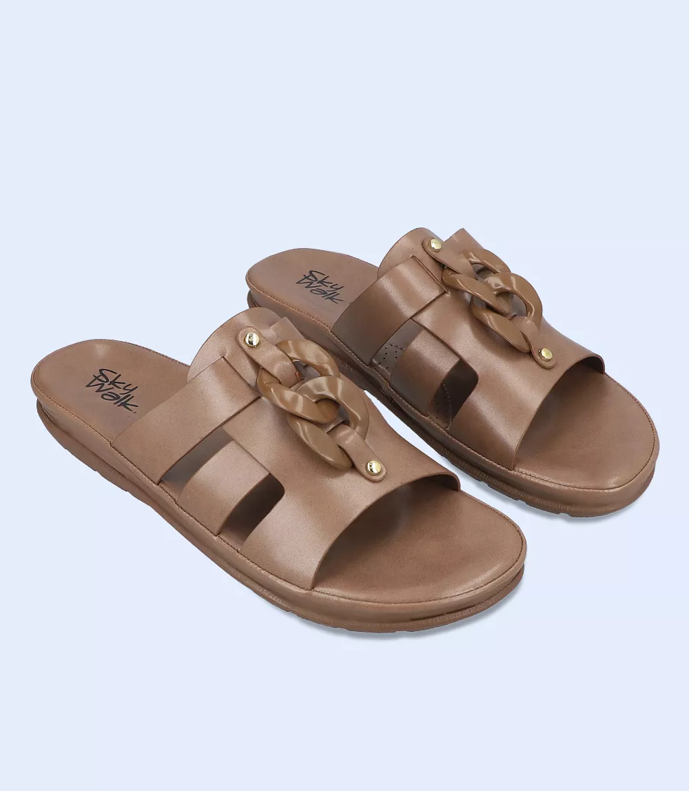 BW9253 Dark Khaki Women Comfort Slipper