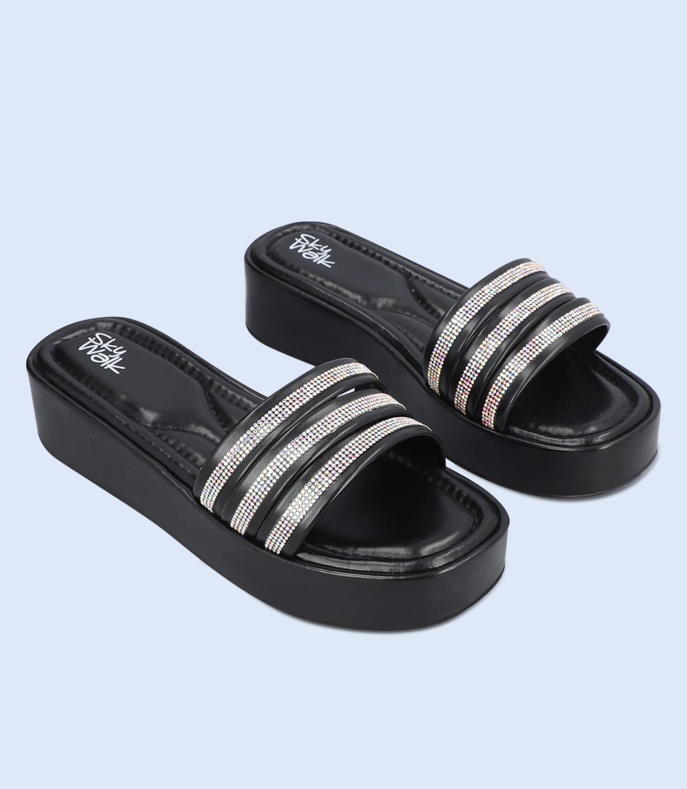 BW9636 Women's Comfort Slipper - Black