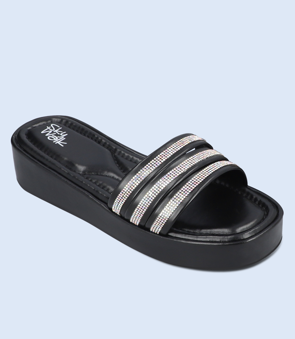 BW9636 Women's Comfort Slipper - Black