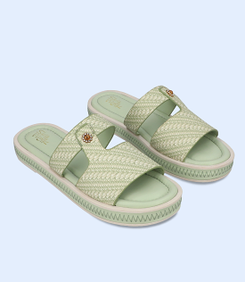 BW9748 GREEN Women Comfort Slipper