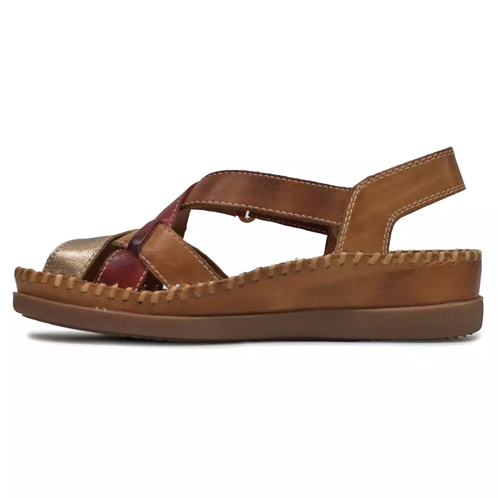 Cadaques leather slingback sandals for women