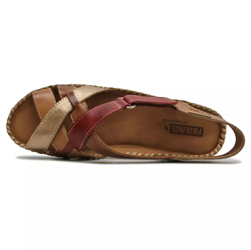 Cadaques leather slingback sandals for women