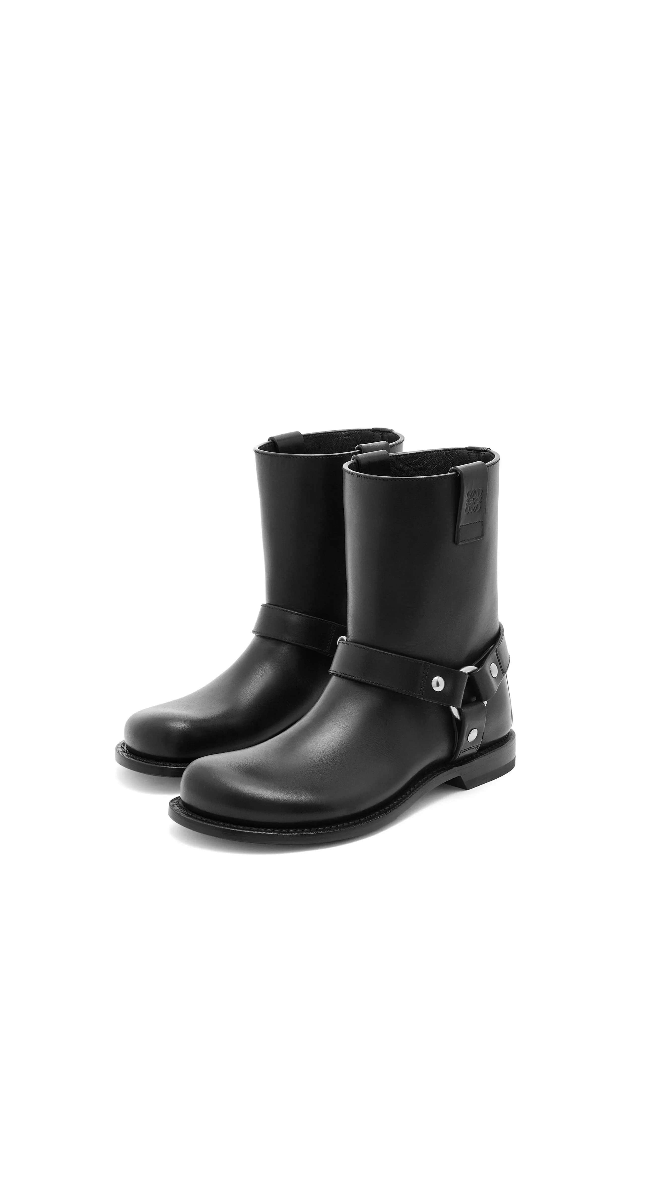 Campo Biker Boot In Calfskin - Black