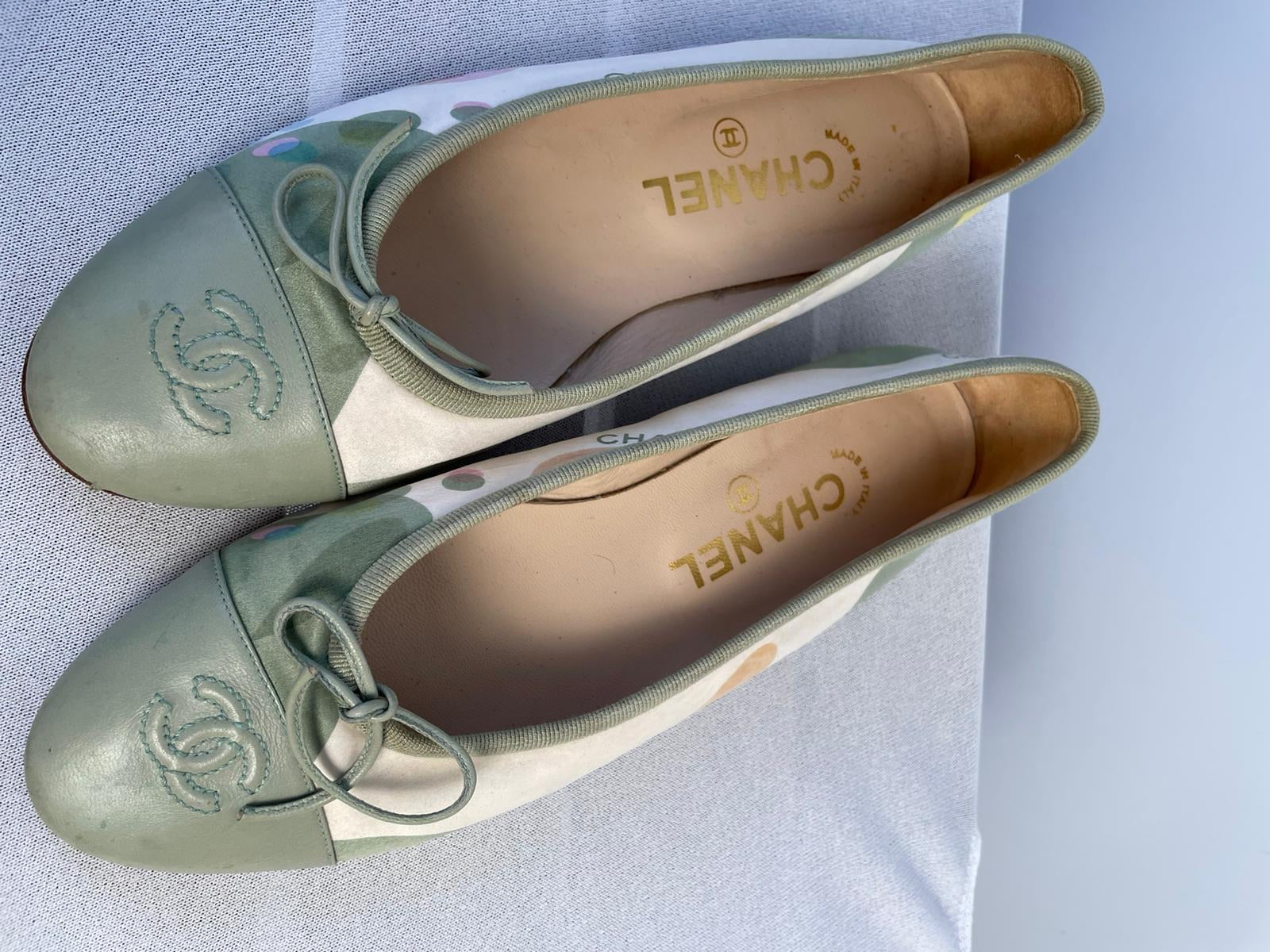 Chanel Leather Ballerina Flats EU 38 US 7/7.5