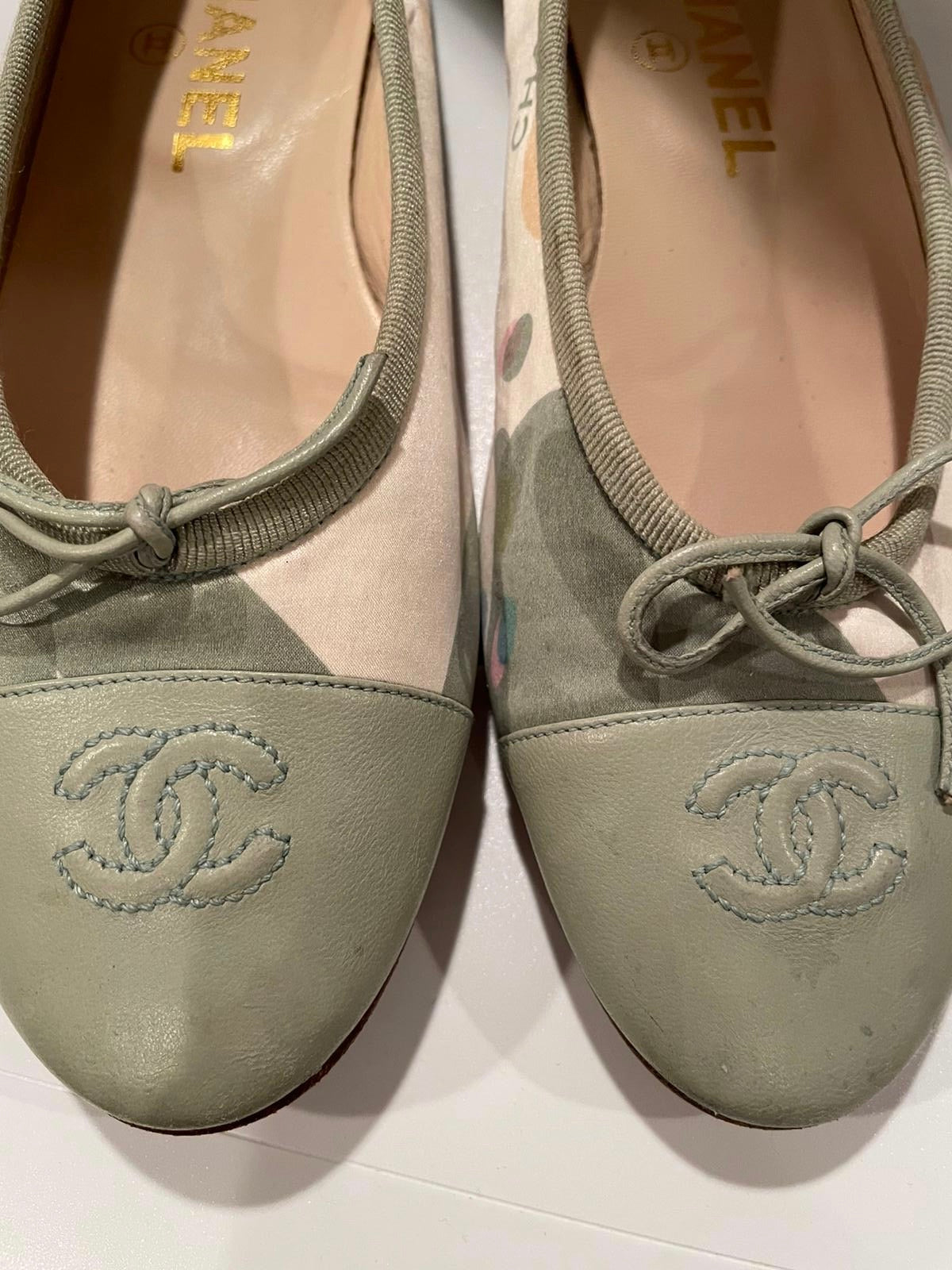 Chanel Leather Ballerina Flats EU 38 US 7/7.5