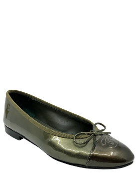 Chanel Patent Leather Ballet Flats Size 7