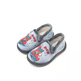 Children's superhero bedroom slippers on sale, made with Plumaflex material for maximum comfort.