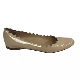 Chloe Lauren Ballet Flats - Vanilla Patent Leather (Size 38)