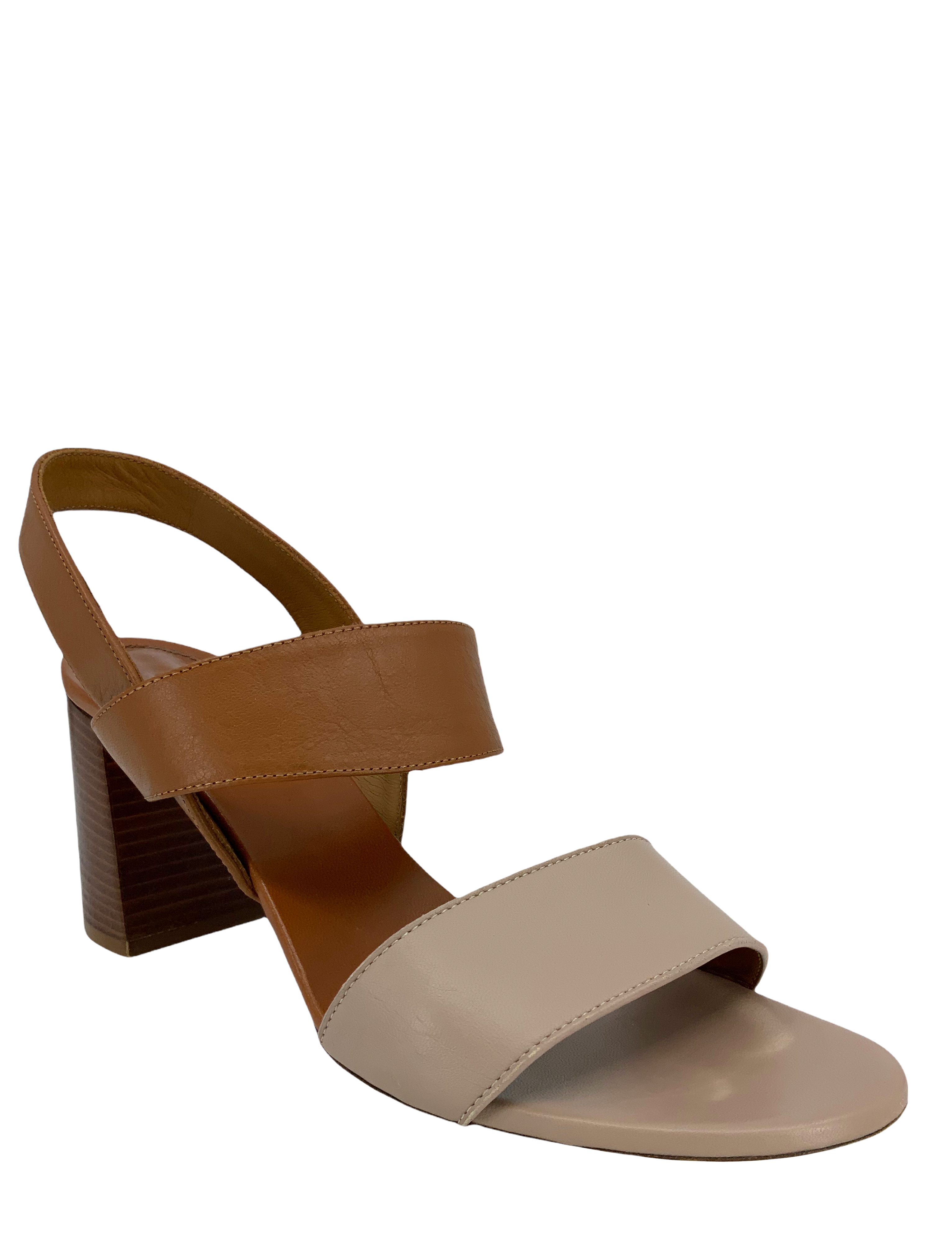 Chloe Mia 9.5 Sandals - Two Tone Block Heel