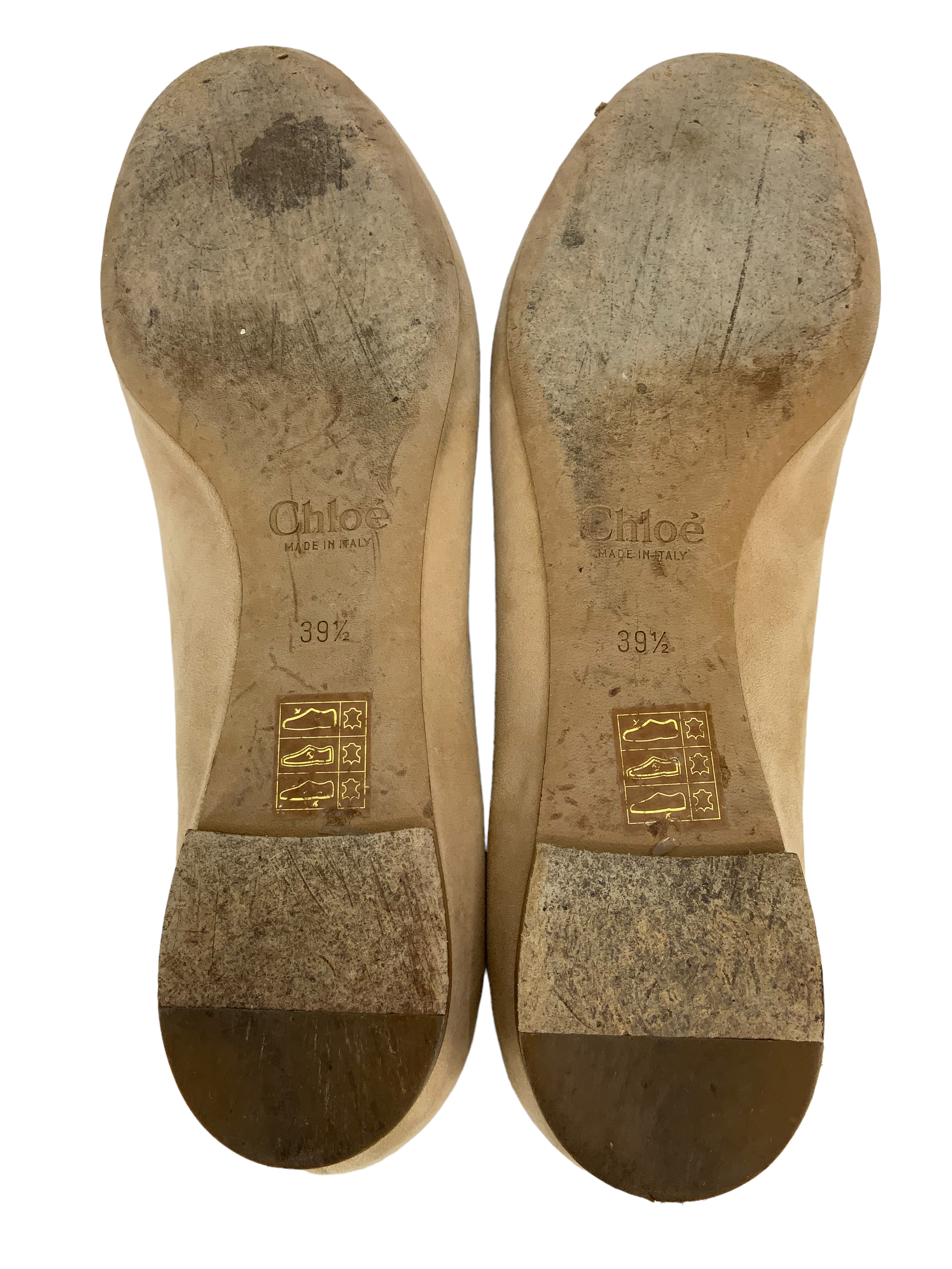 Chloe Suede Ballet Flats - Size 9.5 | Lauren Scalloped: Google SEO: Result 1.