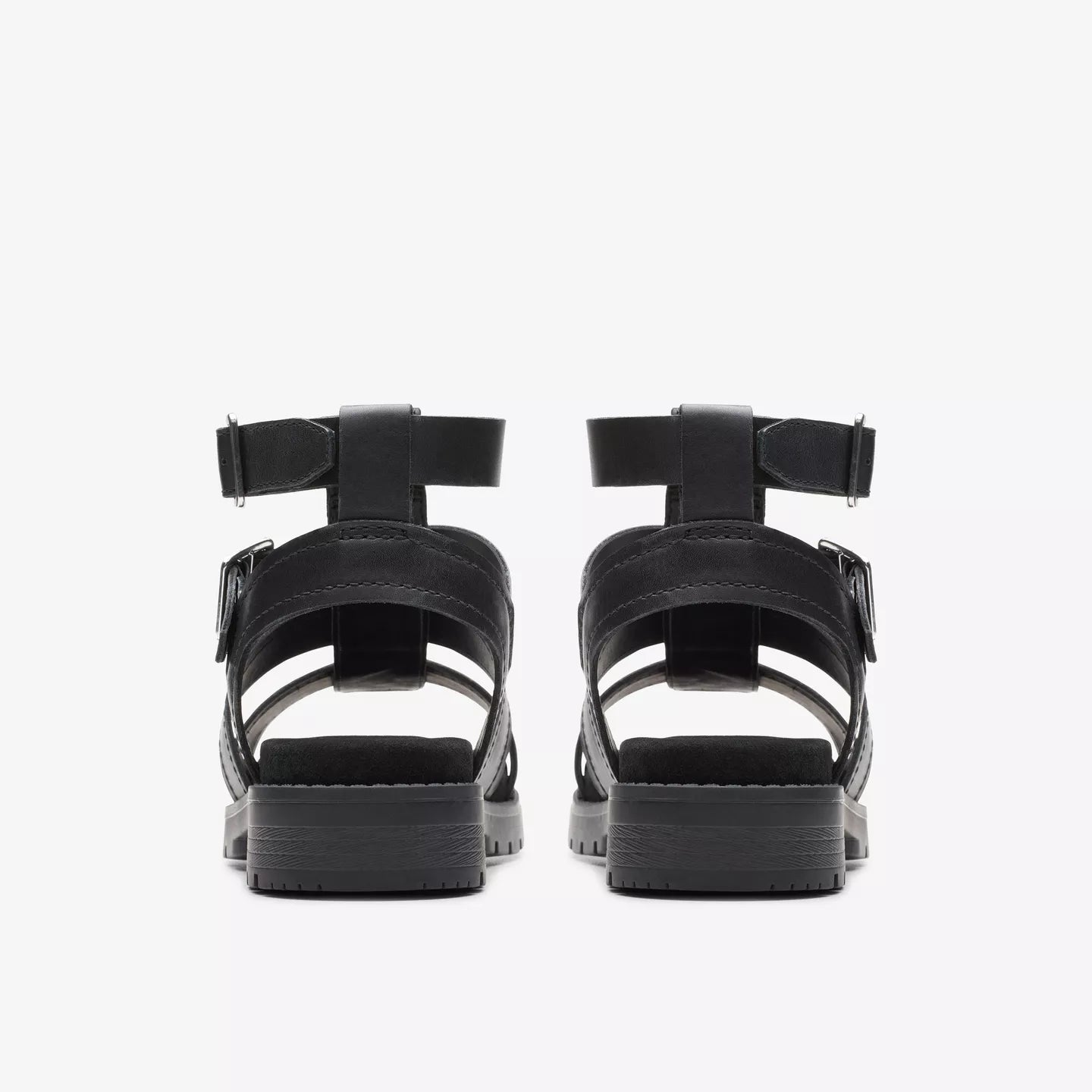 Clarks black leather sandals, Orinoco Cove.