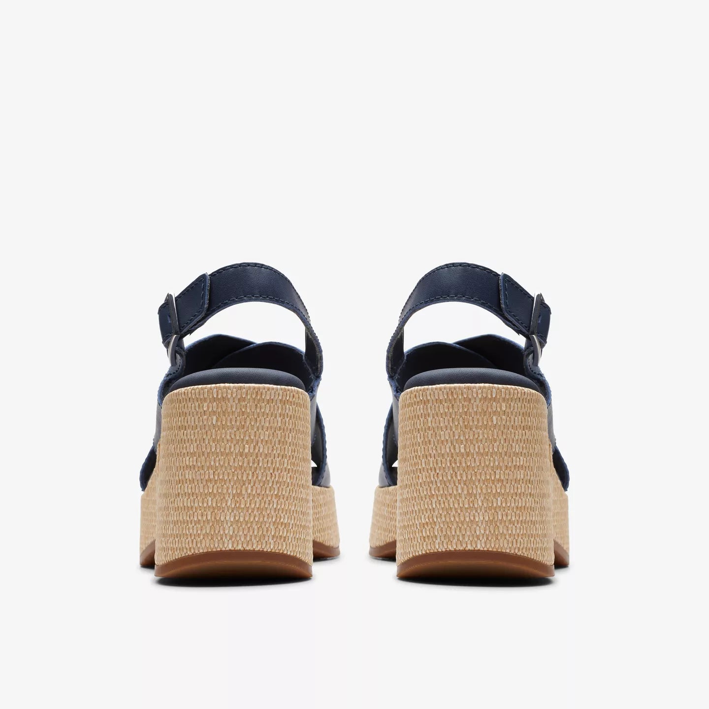 Clarks navy leather wedge- Manon Wish.