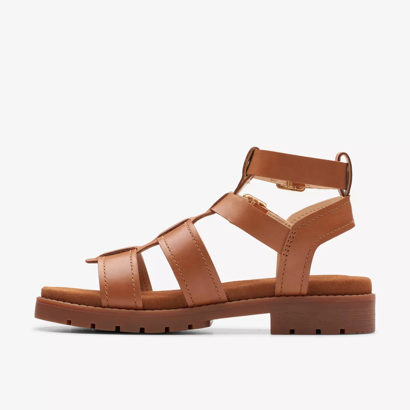 Clarks Tan Leather Sandals