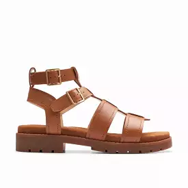 Clarks Tan Leather Sandals