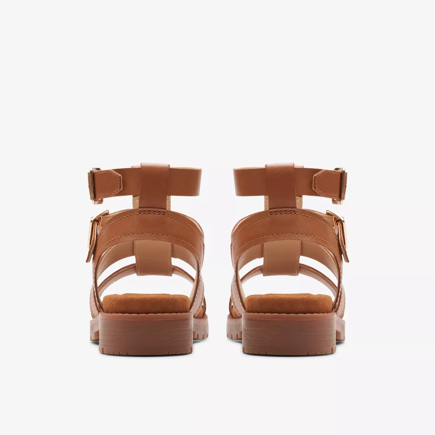 Clarks Tan Leather Sandals