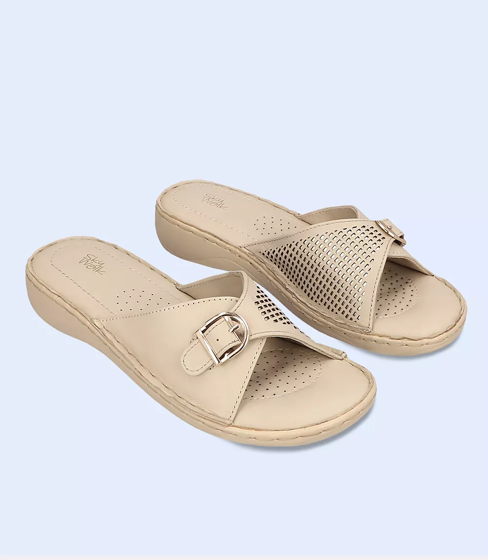 Comfort Slipper for Women - Beige Color (BW7531)