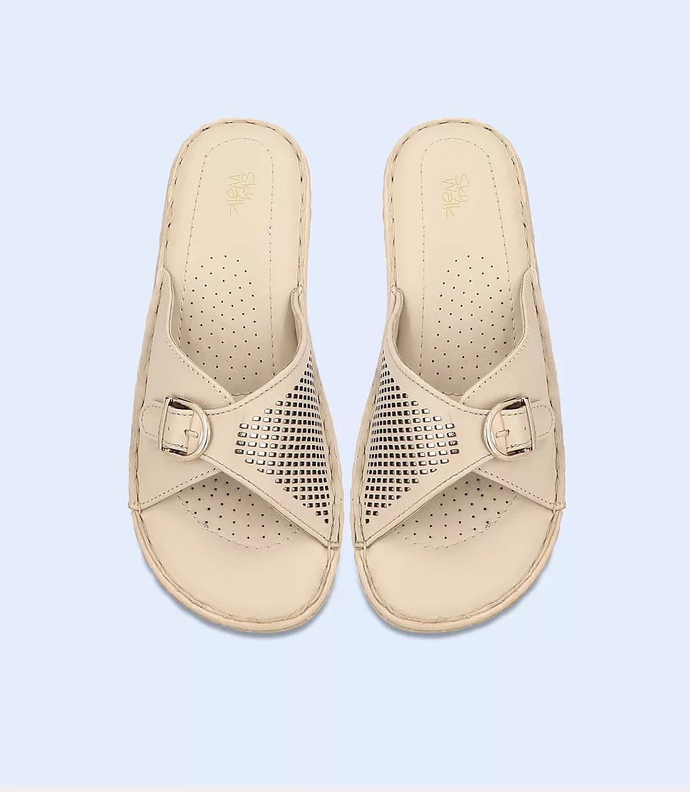 Comfort Slipper for Women - Beige Color (BW7531)