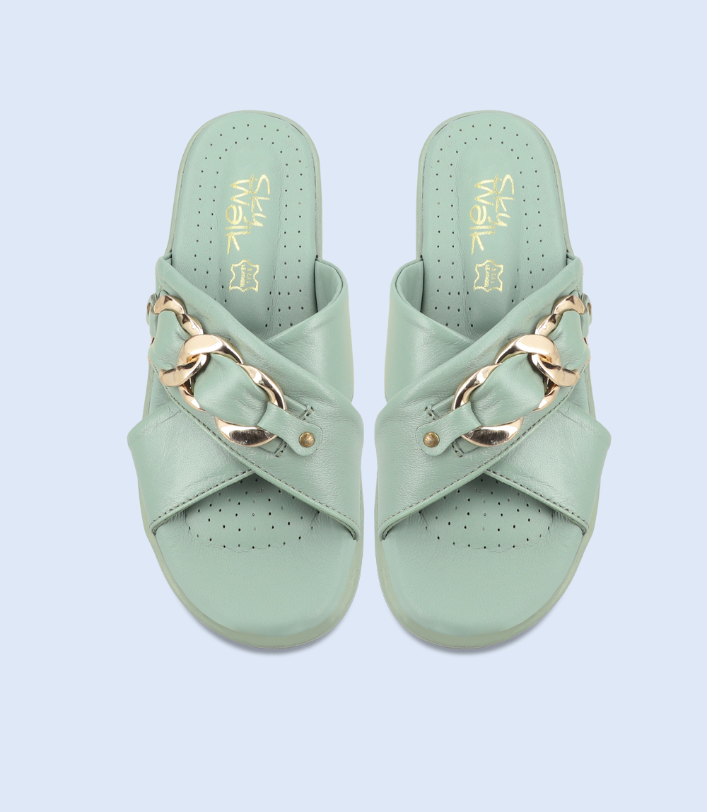 comfort slipper for women in mint color