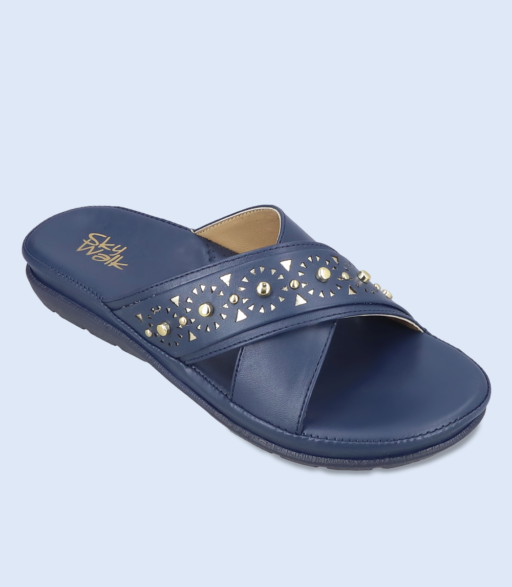 Comfort Slipper for Women, NAVY (BW9254)