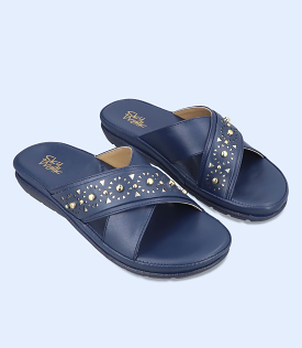 Comfort Slipper for Women, NAVY (BW9254)