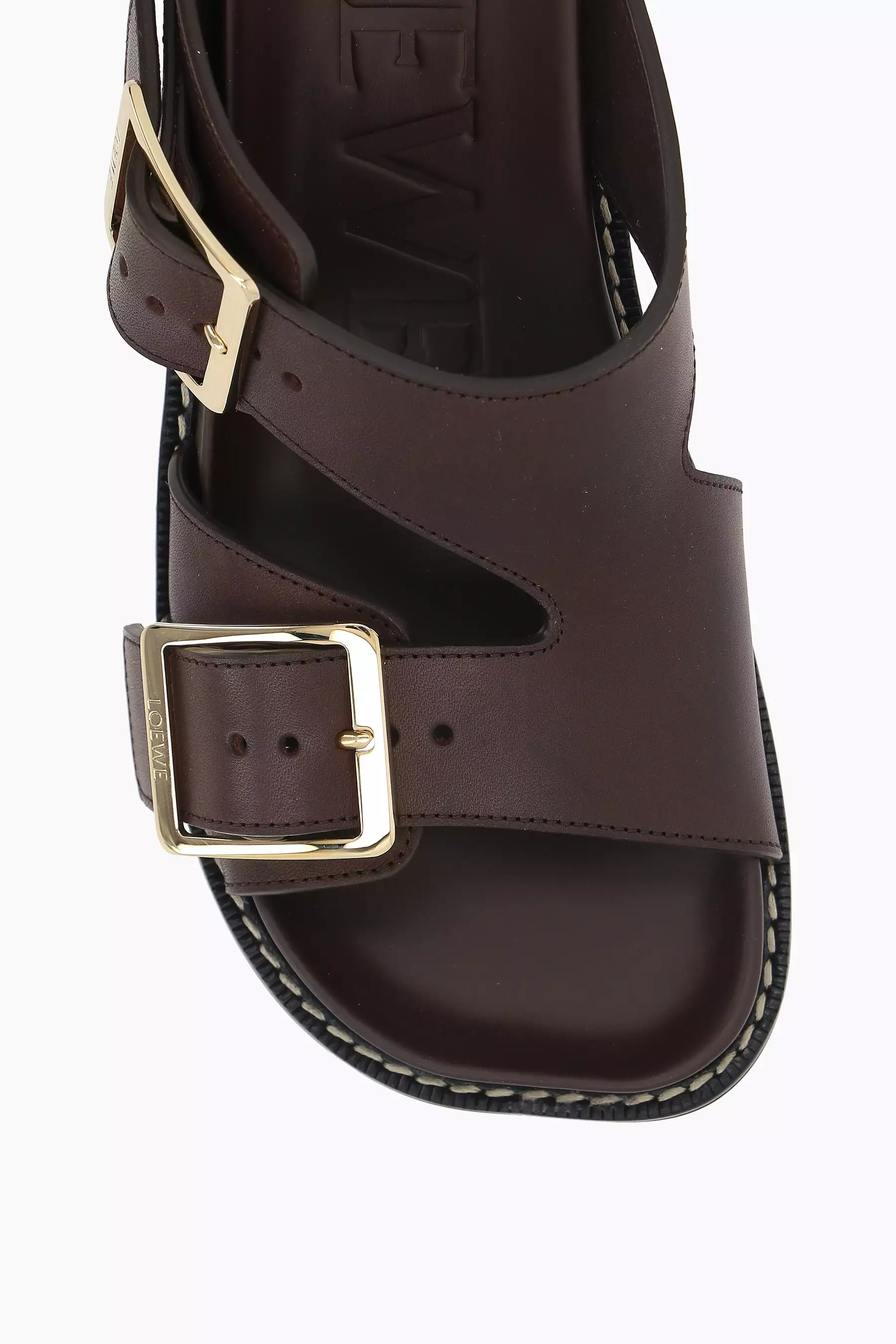 Comfortable sleek leather sandals