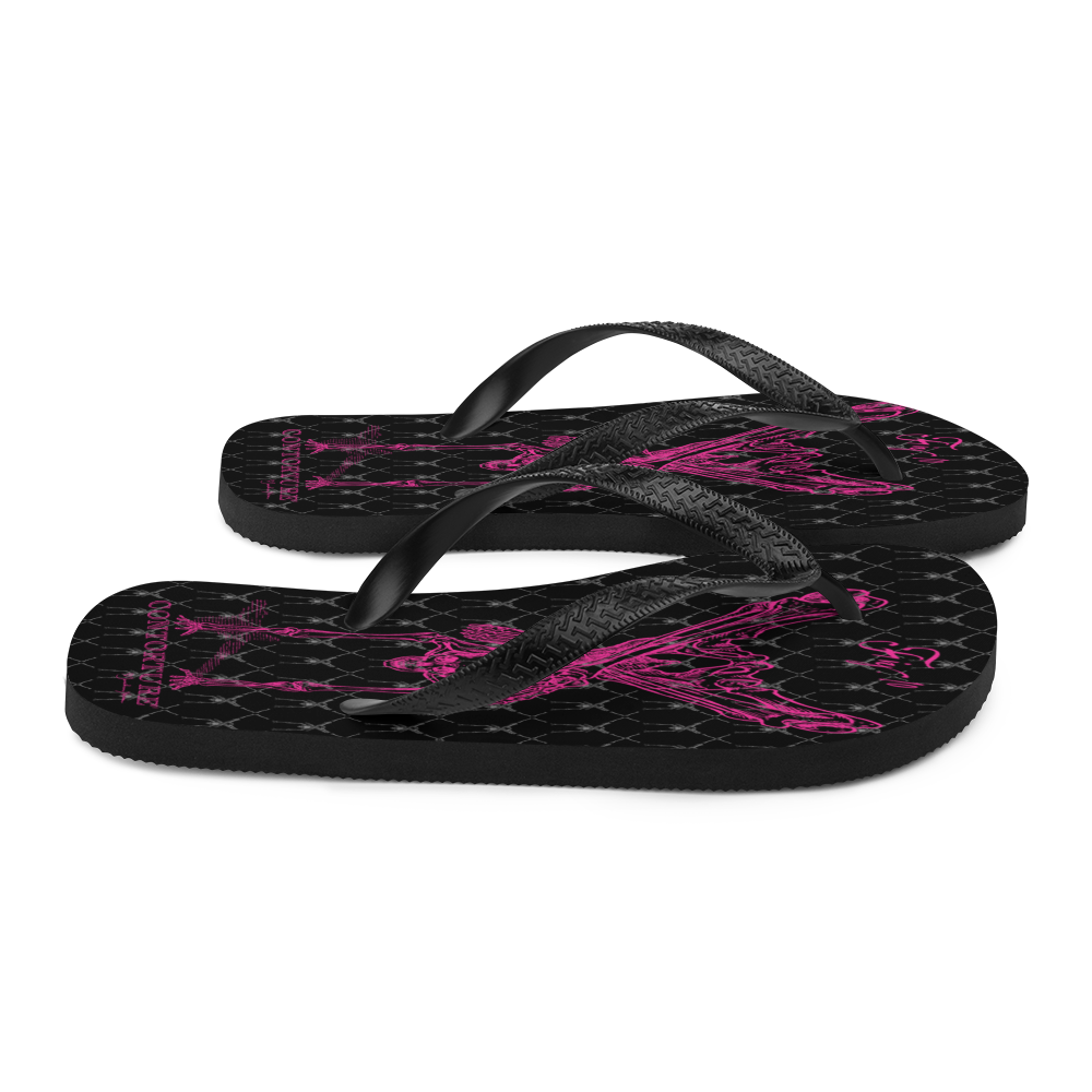 Contortion Flip-Flops: Neon Pink Contorture