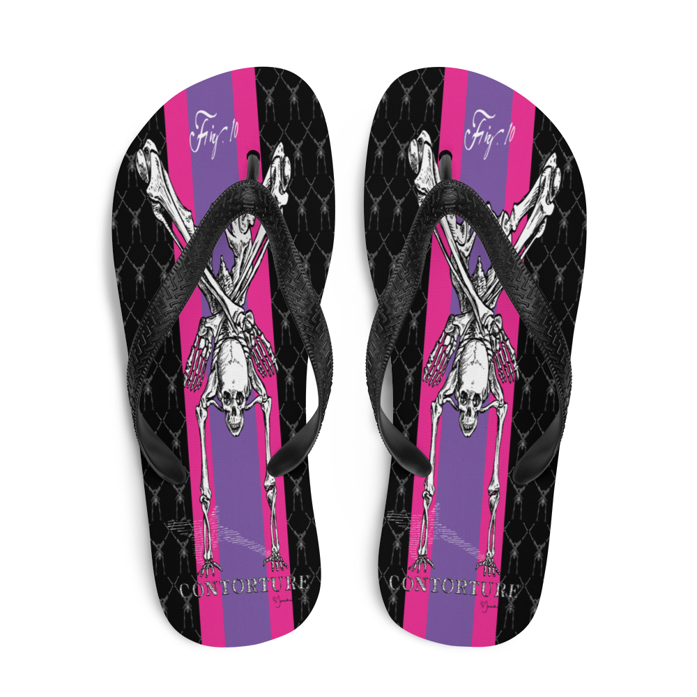 Contortion Flip-Flops: Super Stripe Contorture!