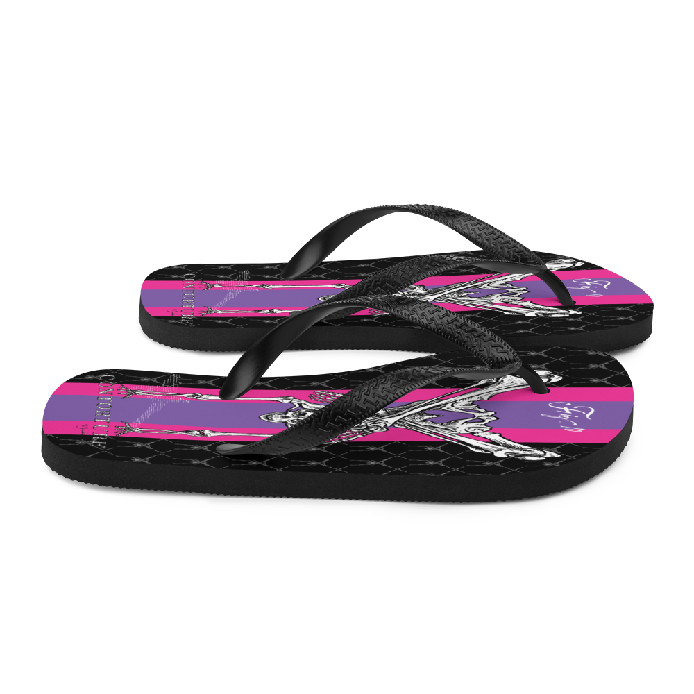 Contortion Flip-Flops: Super Stripe Contorture!