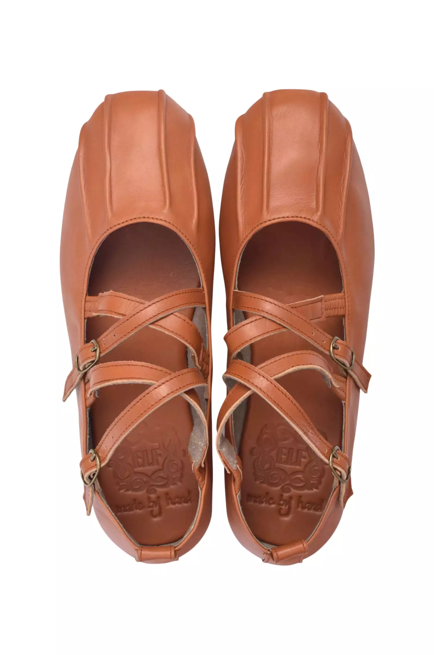 Criss Cross Leather Flats - Obsession Collection.