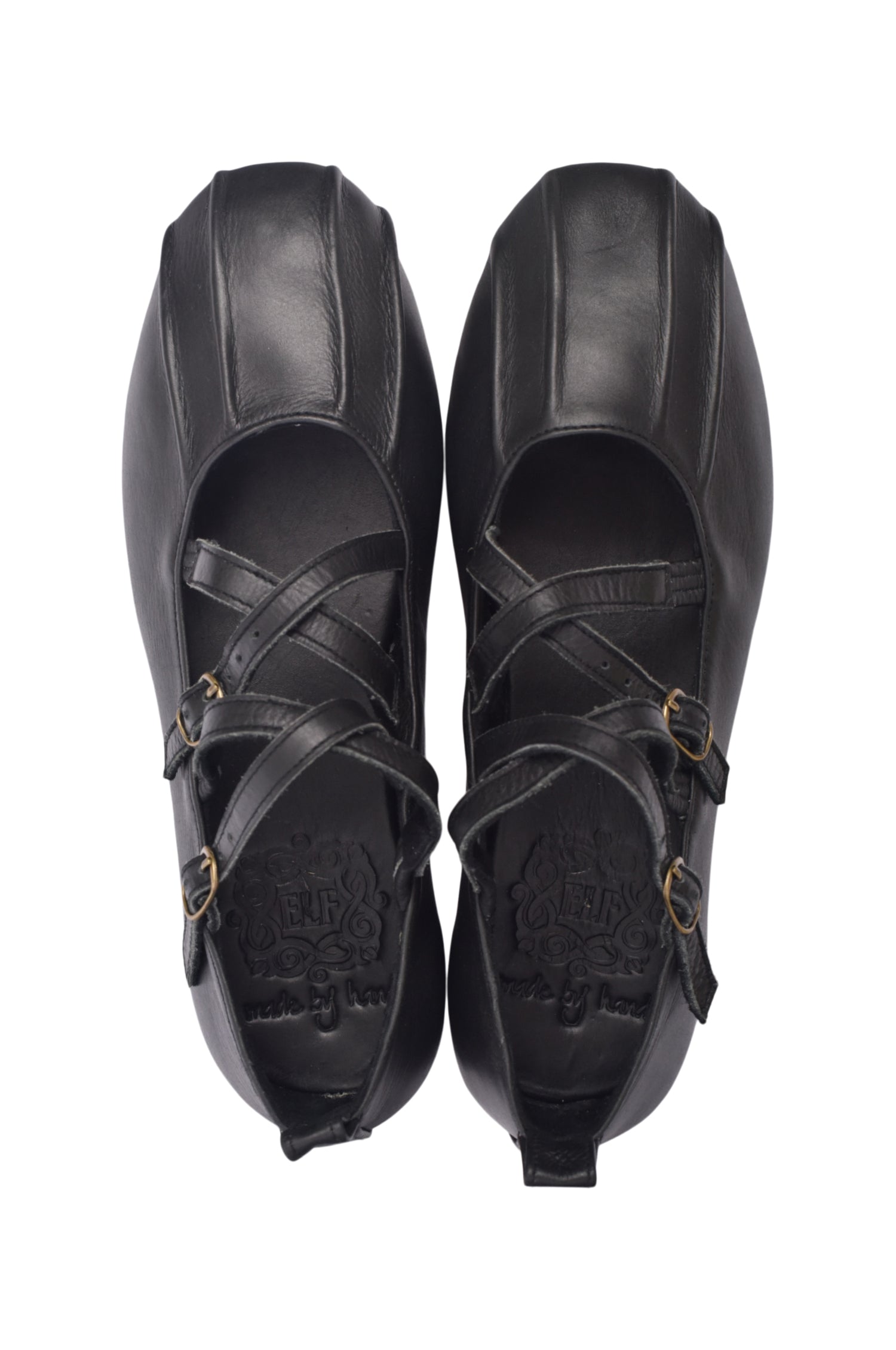 Criss Cross Leather Flats - Shop Now