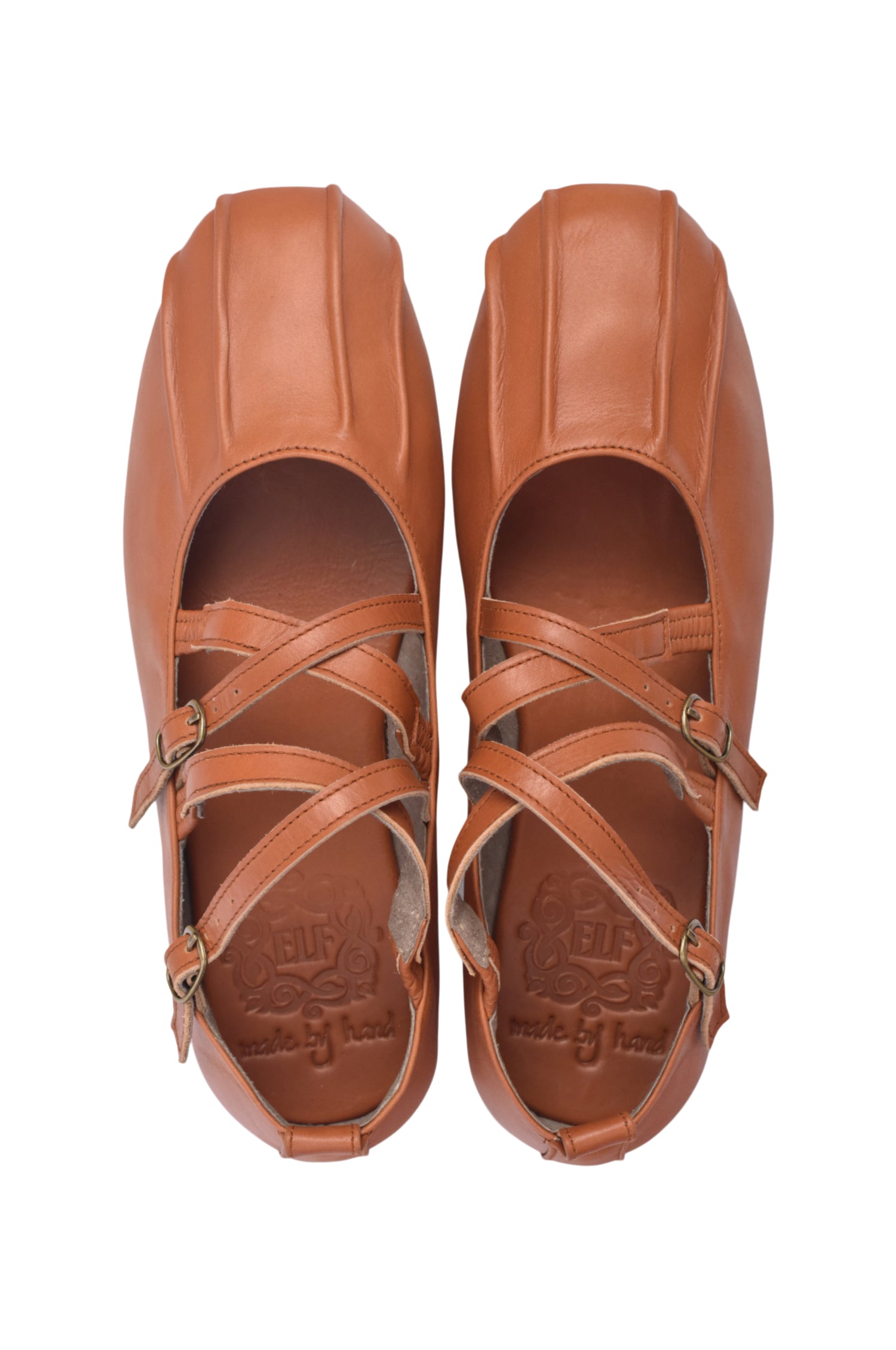 Criss Cross Leather Flats - Shop Now