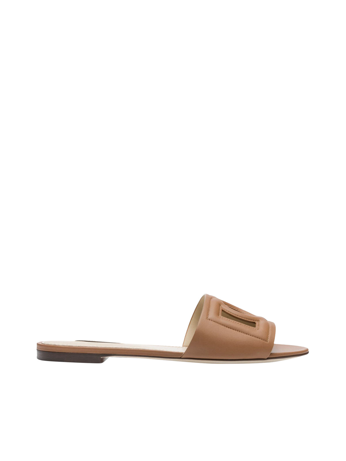 cutout leather sandals