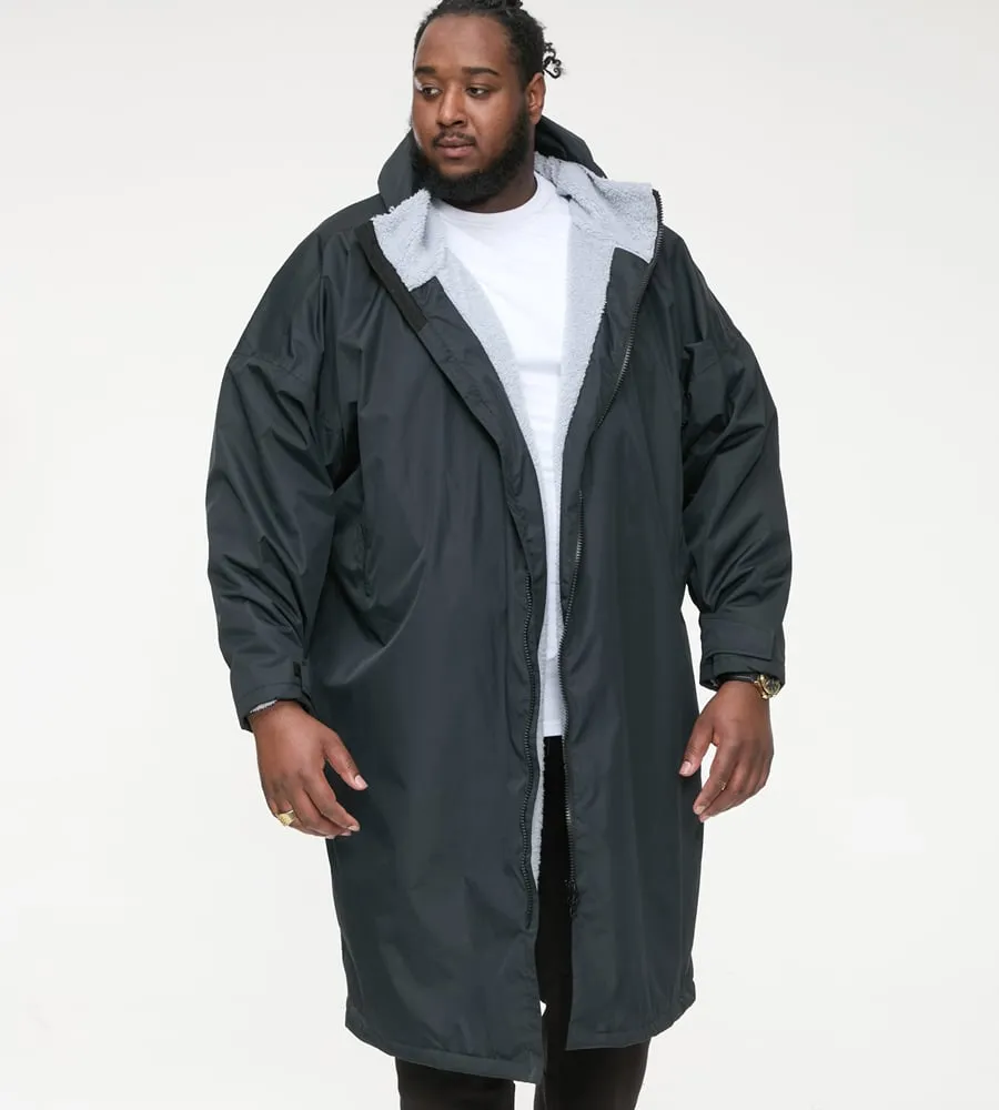 D555 Big Men's Sherpa-Lined Showerproof Changing Robe (WEBBER)