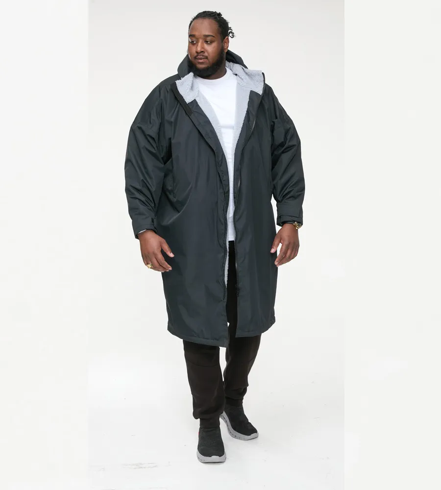 D555 Big Men's Sherpa-Lined Showerproof Changing Robe (WEBBER)