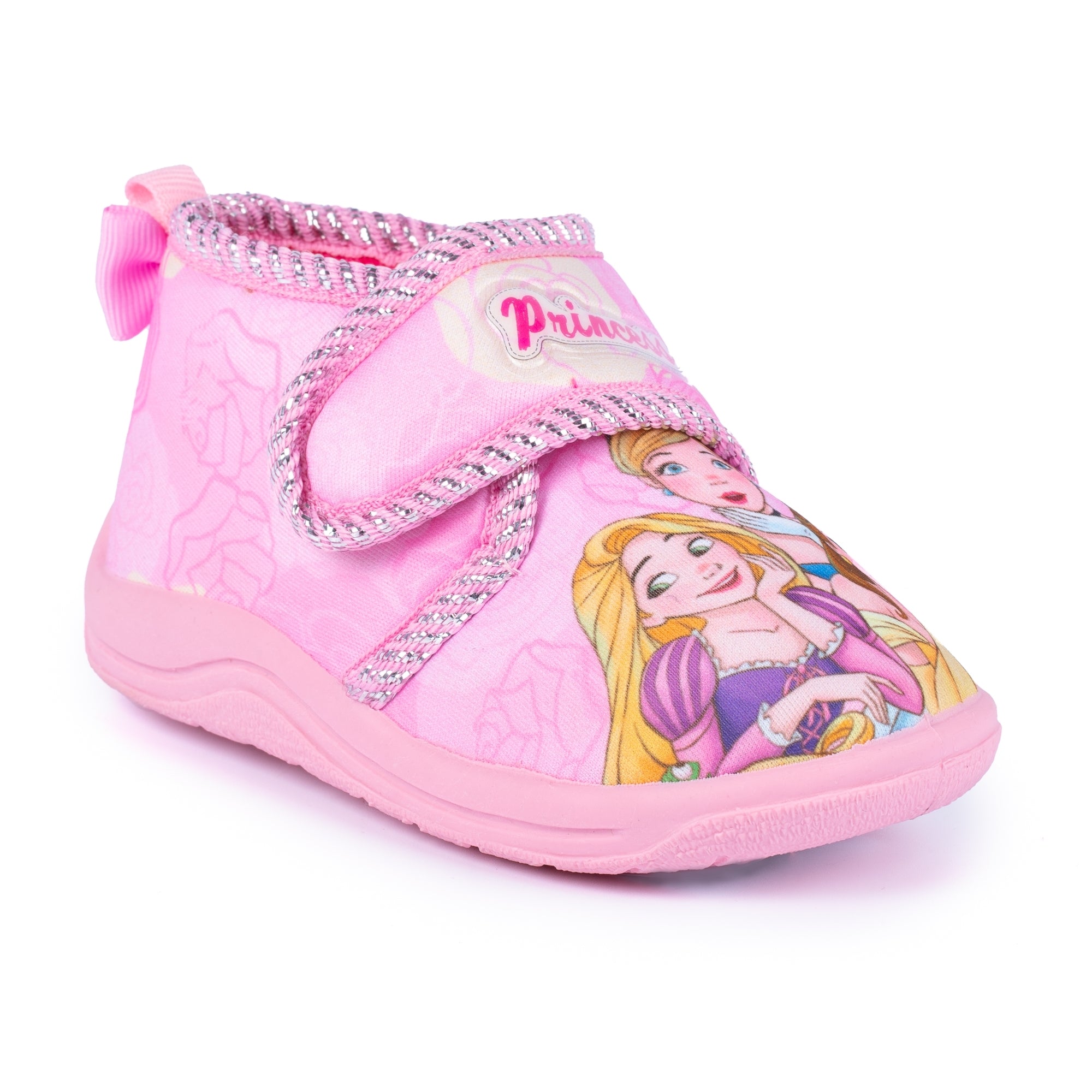 Disney Princess Bedroom Slippers for Girls in Pink and Purple