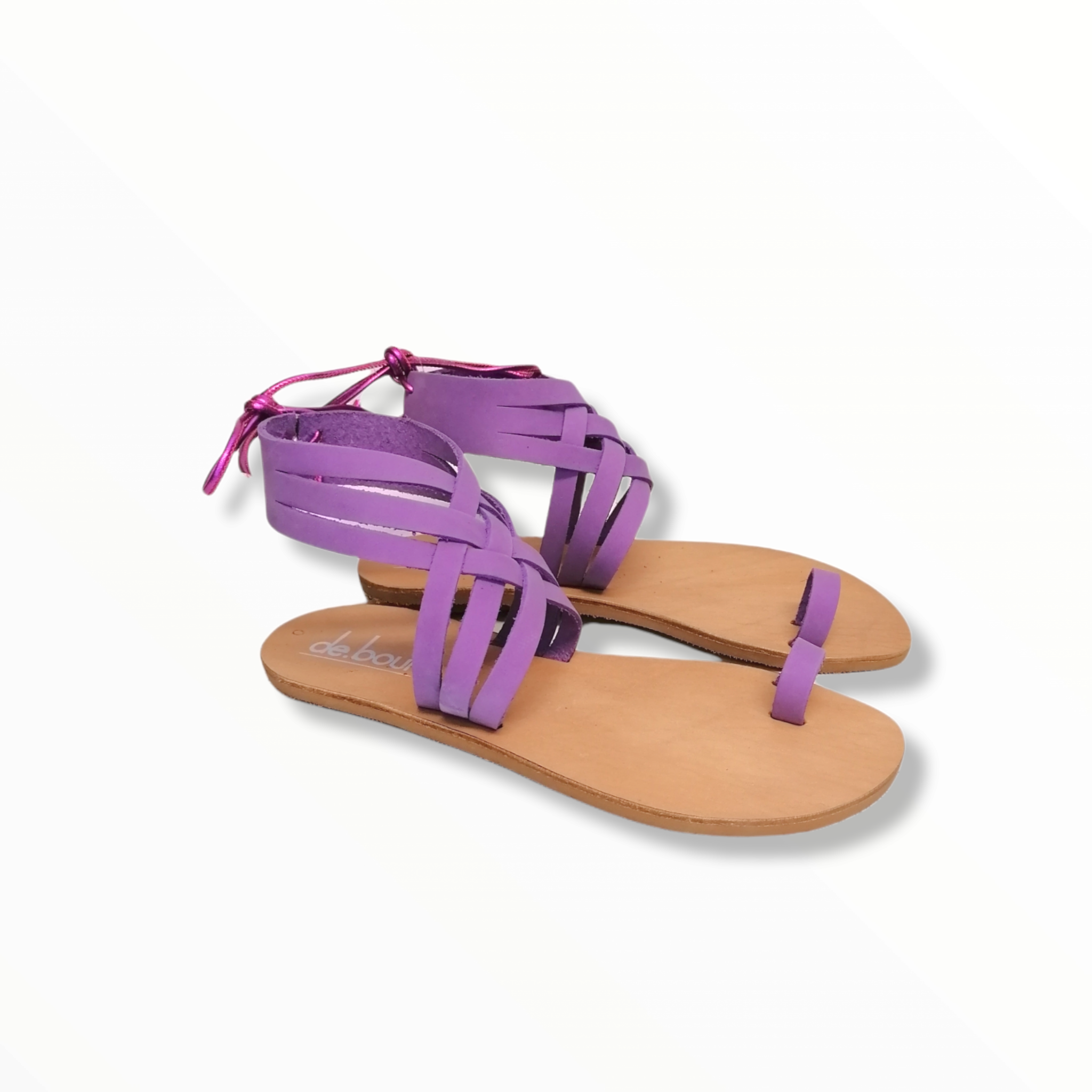 Electric Purple Flat Sandals