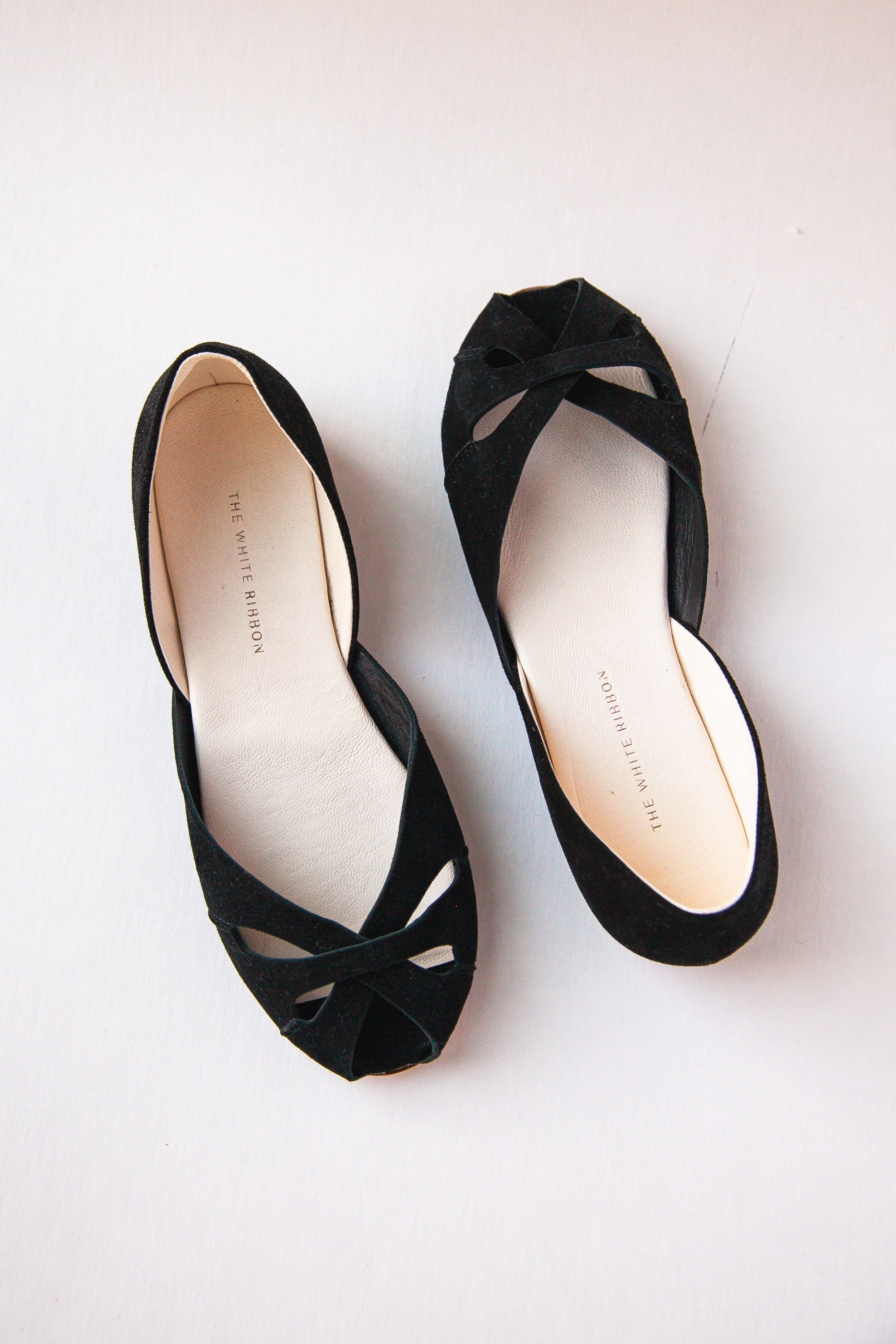 Ella Black Nubuck Ballet Flats