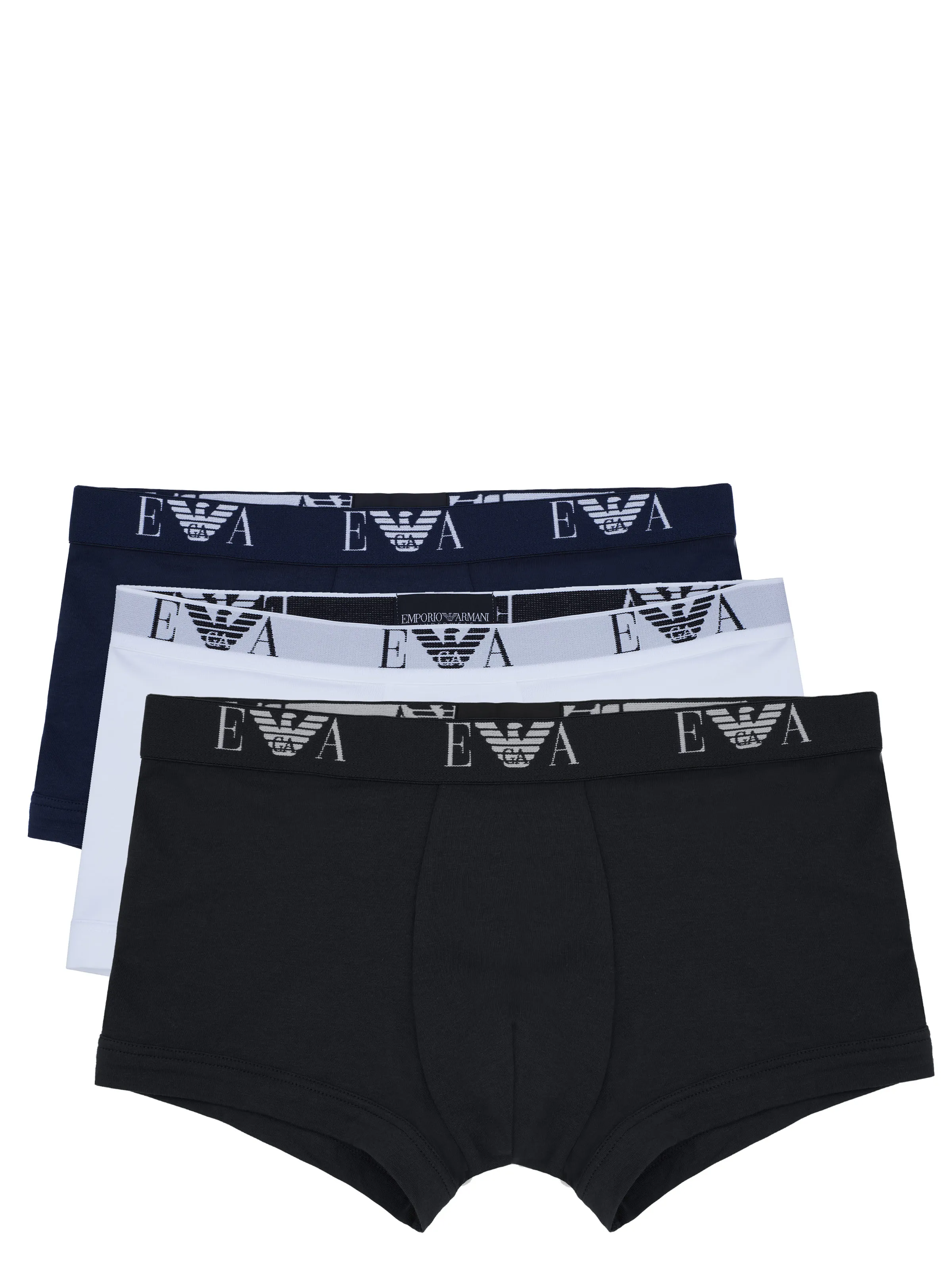 Emporio Armani Men's Underwear 3-Pack Black Marine White