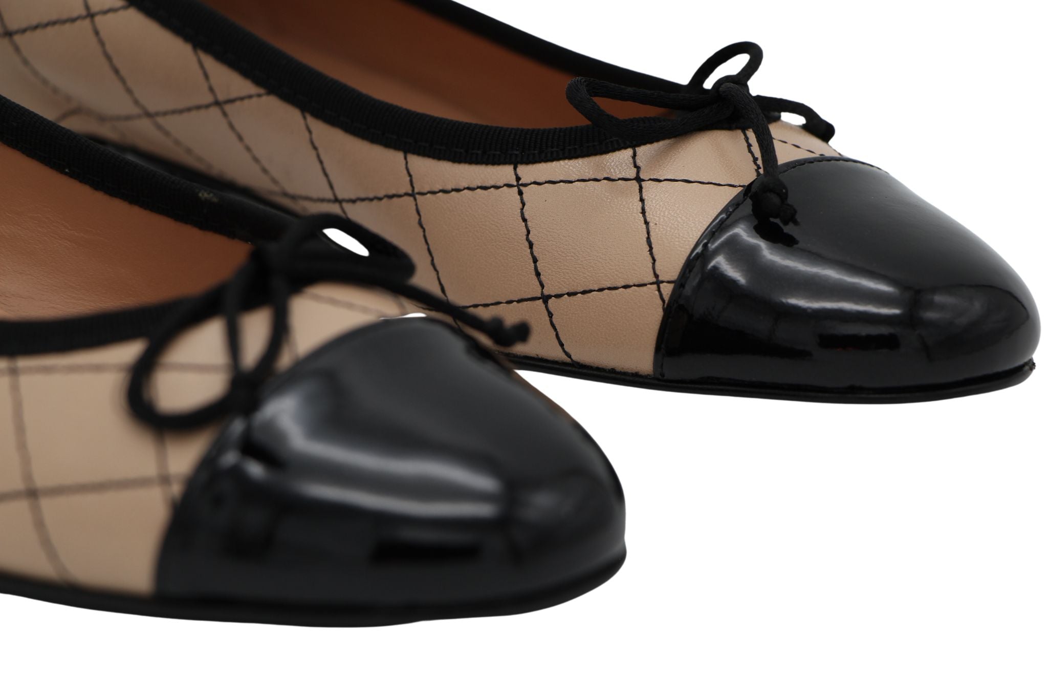 Fabucci Black and Camel Ballerina+website.