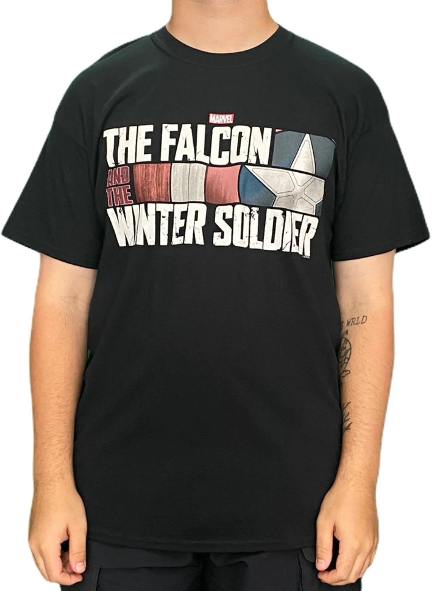 Falcon Winter Soldier Marvel Comics HR Logo Unisex T Shirt - Brand New, Available in Various Sizes