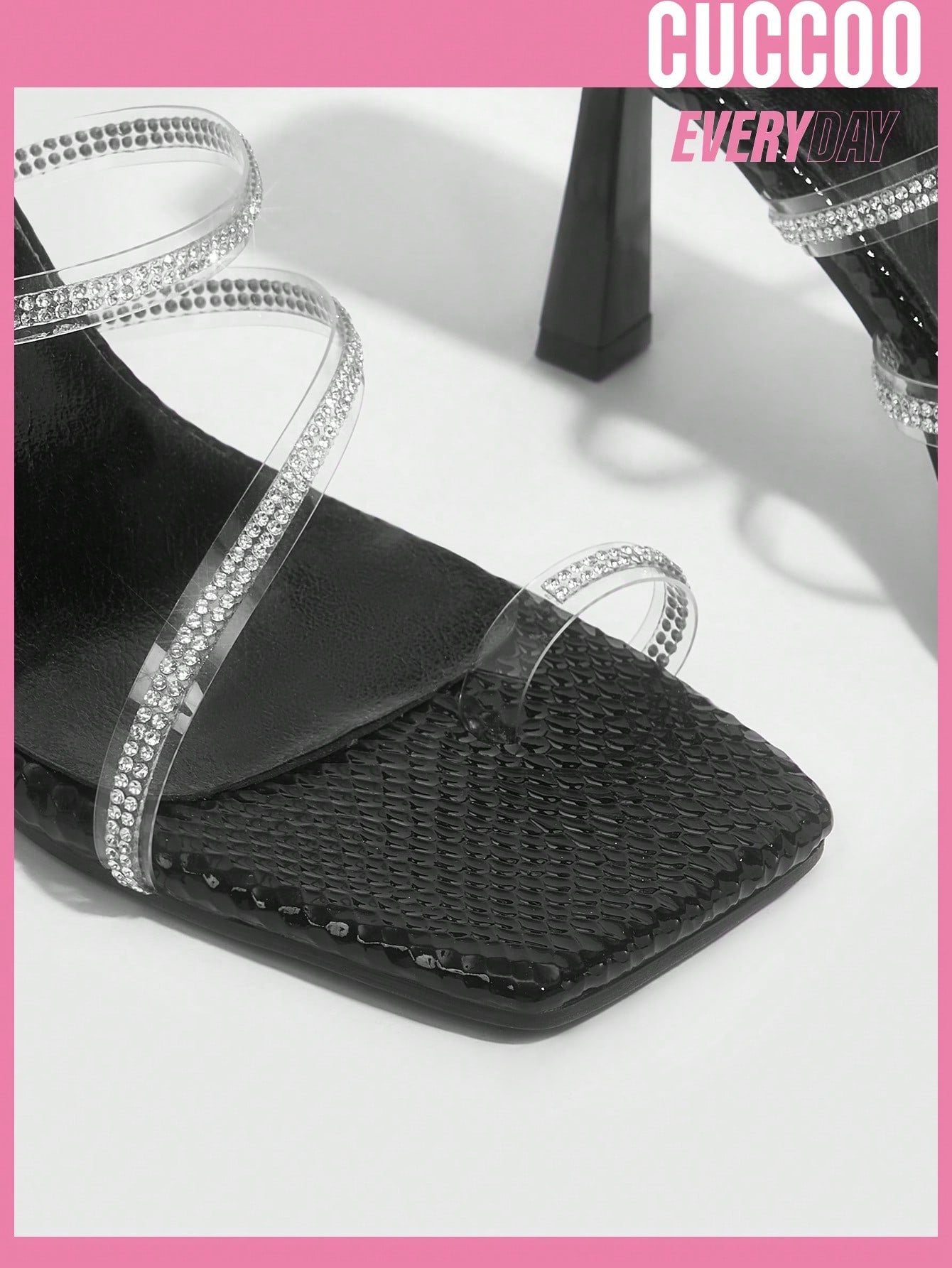 Fashion Rhinestone High Heel Sandals for Women - Spring and Summer Collection.