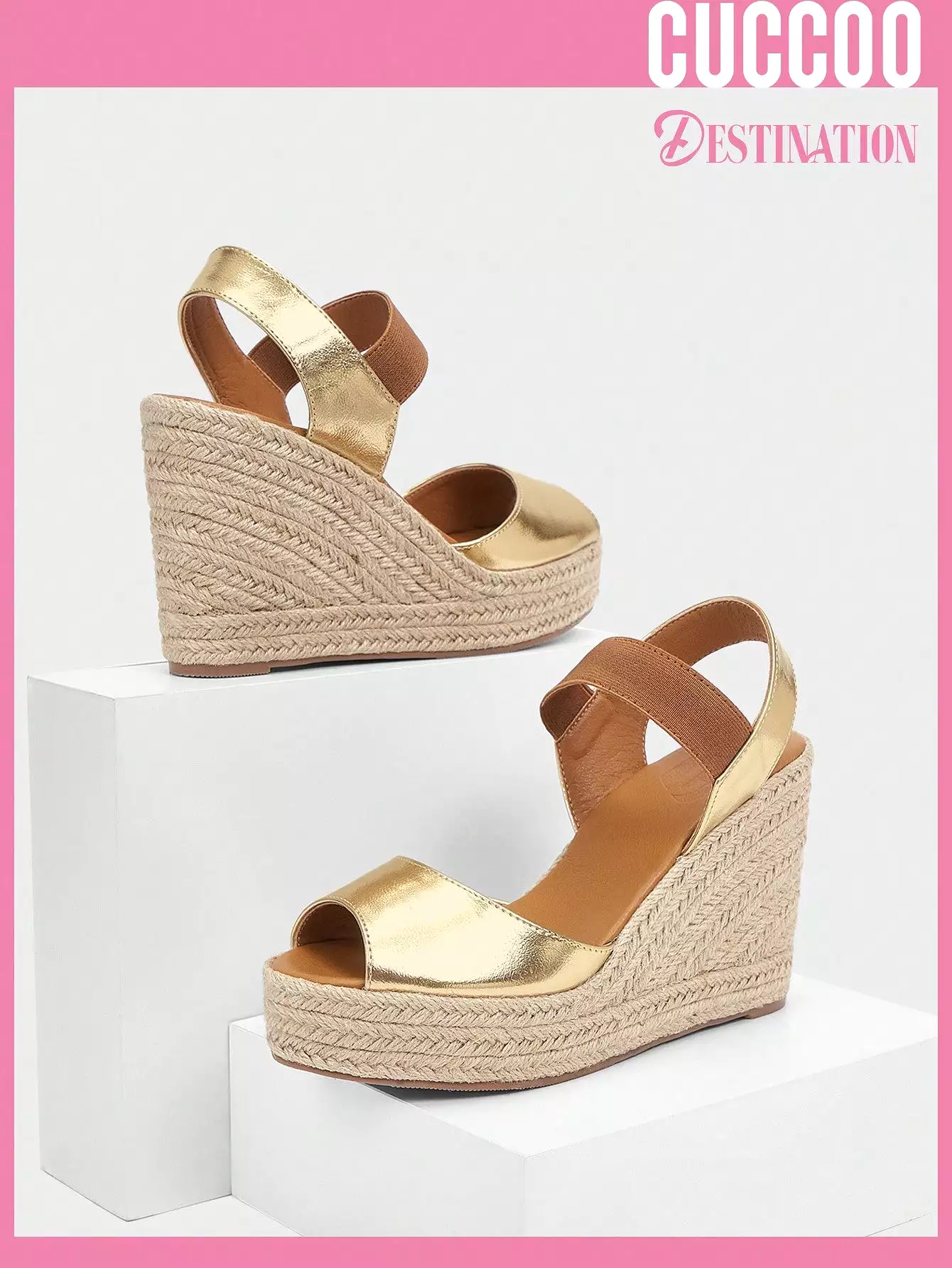 Fashionable Espadrille Wedge Sandals for Women, Spring and Summer