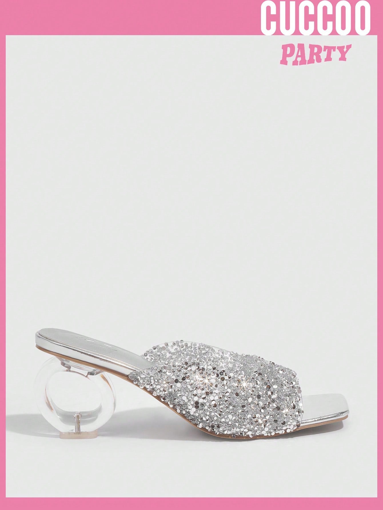 Fashionable Stiletto Heels Sandals for Women with Square Toe and Crystal Studs, Open Toe for Spring/Summer