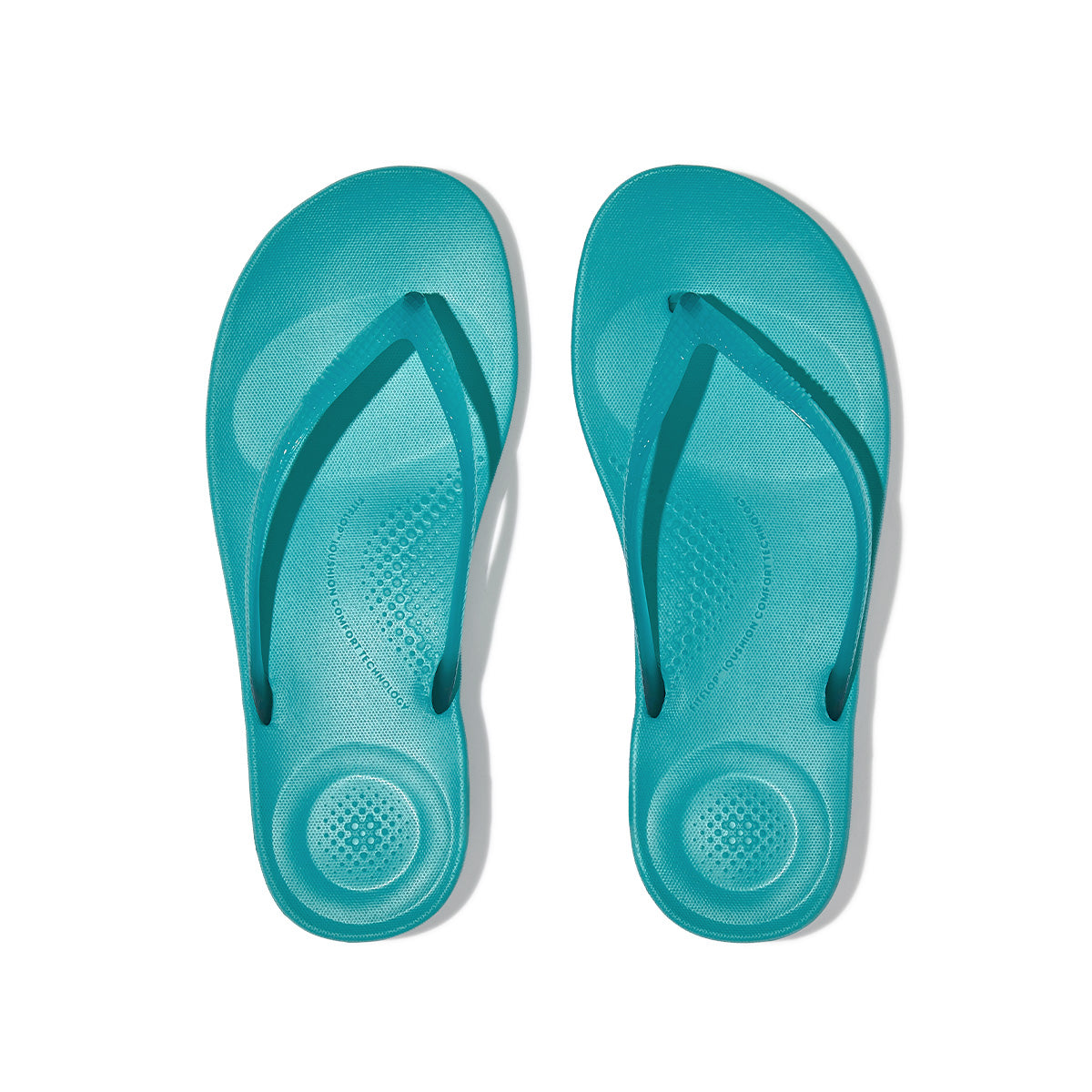 Fit-Flop Iqushion Transparent Flip-Flops - Tahiti Blue