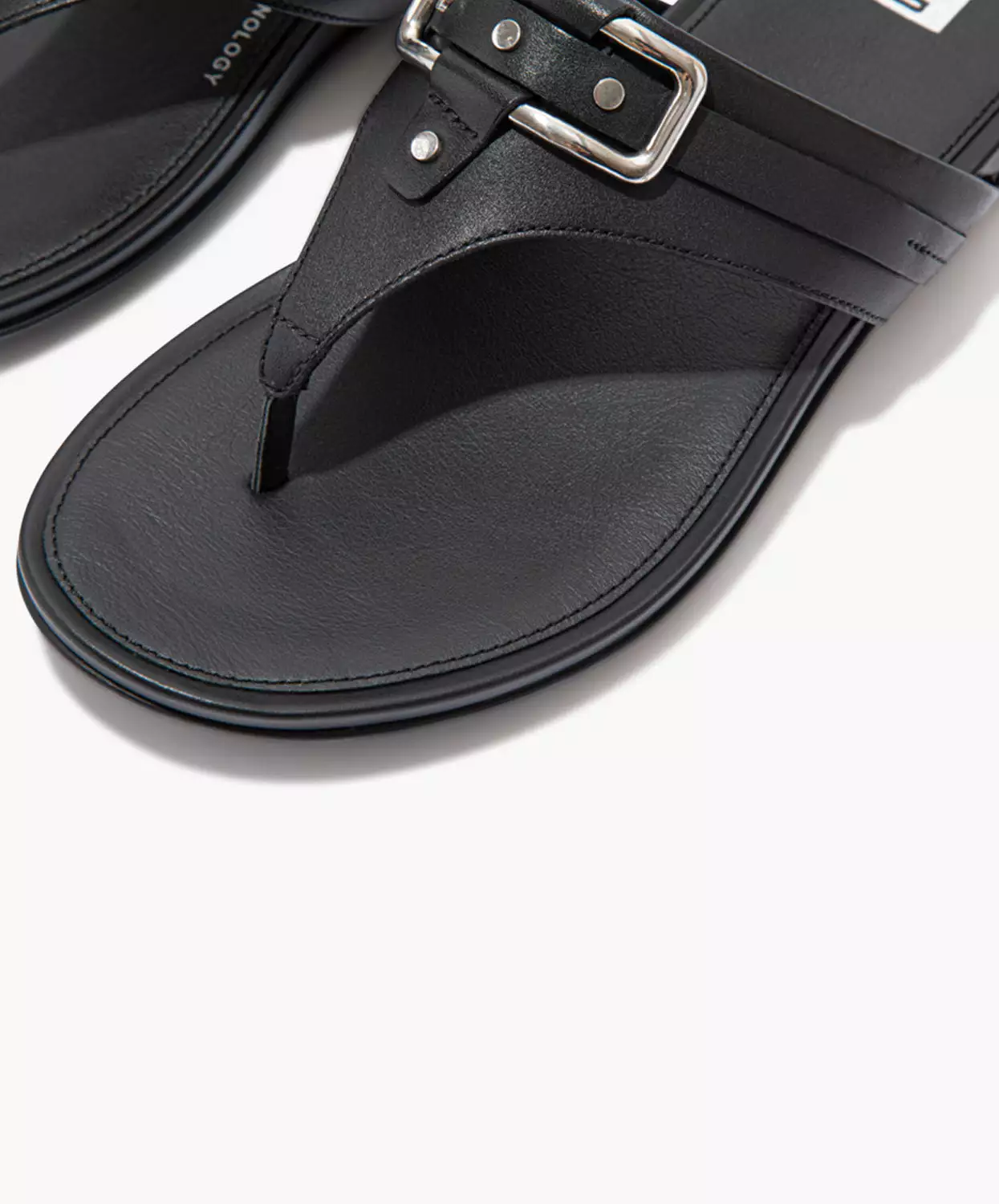 FitFlop Black Leather Sandals